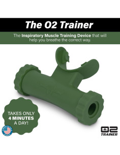 Entrenador Respiratorio O2Trainer Bas Rutten - Verde 16 Tapas 2