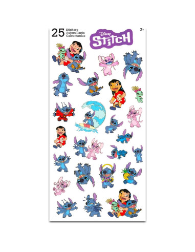 Conjunto Almuerzo Lata Stitch Disney con Botella y Stickers