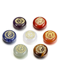 Conjunto de 7 Cristales de Chakra GEHECRST para Meditación