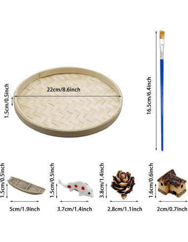 Kit de Jardín Zen Woohome para Escritorio - Pintura de Musgo DIY