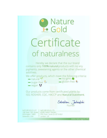 Espino de Mar Liofilizado Nature Gold 200g 100% Natural Vegano