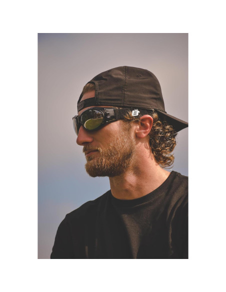 Gafas de Motocicleta Birdz - 2 Pares con Lentes Claros y Ámbar