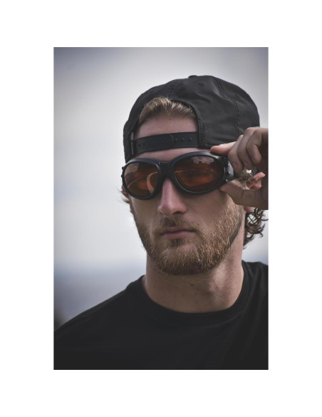 Gafas de Motocicleta Birdz - 2 Pares con Lentes Claros y Ámbar