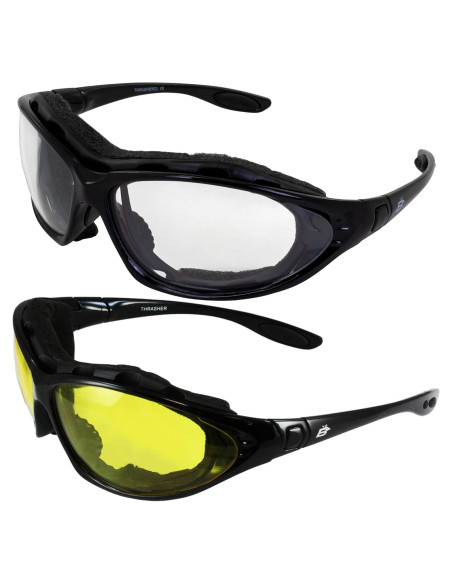 Gafas de Motocicleta Acolchadas Thrasher - 2 Pares, UV400