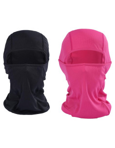 Balaclava KOOYU Unisex A Prueba de Viento y Polvo - Negro/Rosa