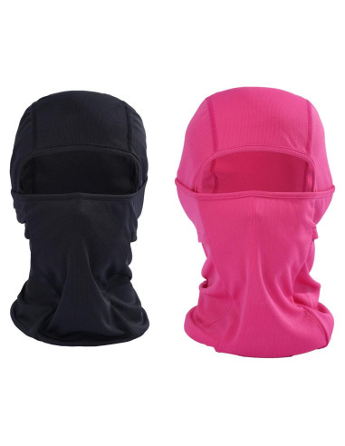 Balaclava KOOYU Unisex A Prueba de Viento y Polvo - Negro/Rosa