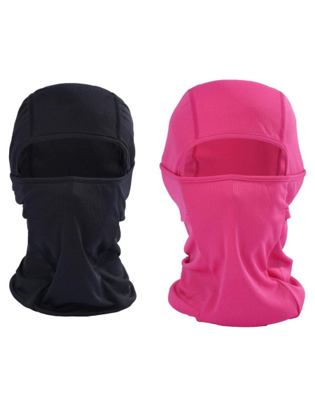 Balaclava KOOYU Unisex A Prueba de Viento y Polvo - Negro/Rosa