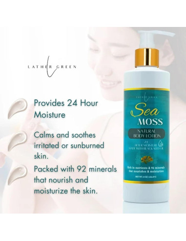 Loción Corporal Natural Lather Green Musgo Marino 226 g