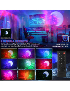 Proyector de Estrellas Luz Galáctica Dongguan MXS-005 9 Efectos 2