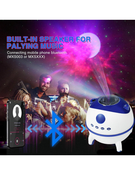 Proyector de Estrellas Luz Galáctica Dongguan MXS-005 9 Efectos