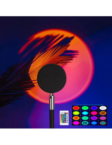 Proyector de Lámpara de Atardecer Lincoln Change 16 Colores
