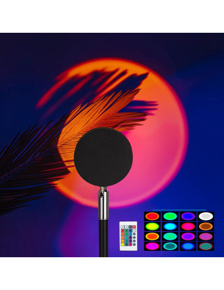 Proyector de Lámpara de Atardecer Lincoln Change 16 Colores