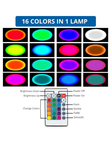 Proyector de Lámpara de Atardecer Lincoln Change 16 Colores
