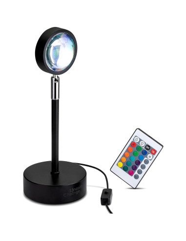 Proyector de Lámpara de Atardecer Lincoln Change 16 Colores