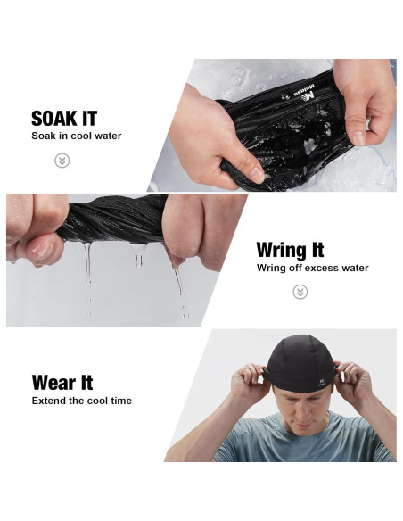 Gorra Enfriadora de Calavera MELASA - Forro de Casco Negro