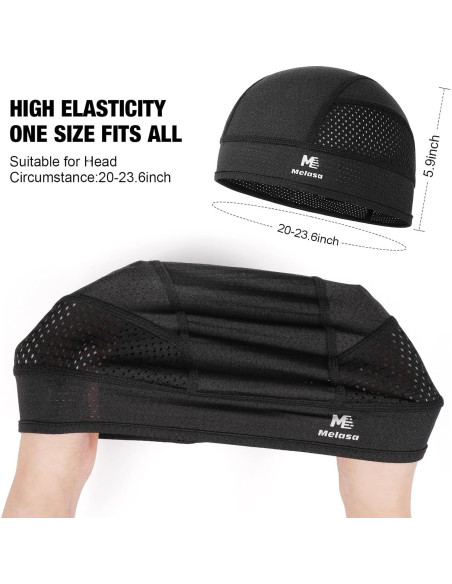 Gorra Enfriadora de Calavera MELASA - Forro de Casco Negro