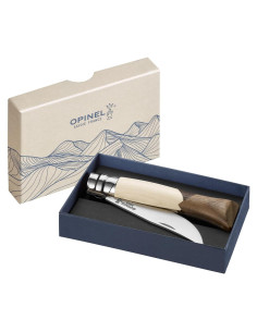 Cuchillo de bolsillo OPINEL No.09 Cime, Mango de Madera Francesa