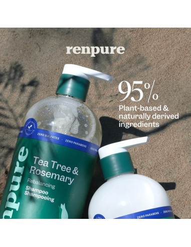 Champú y Acondicionador Renpure Árbol de Té y Romero 710 ml