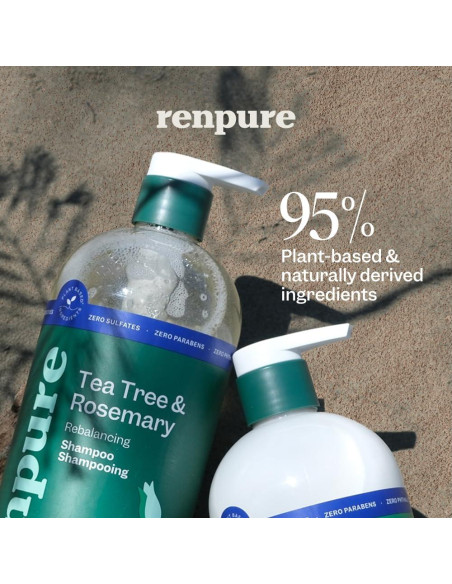 Champú y Acondicionador Renpure Árbol de Té y Romero 710 ml