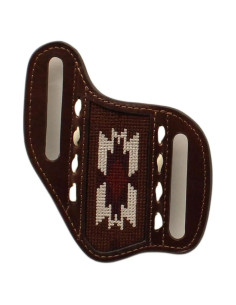 Funda de Cuchillo Nocona 100% Cuero Marrón con Cordón