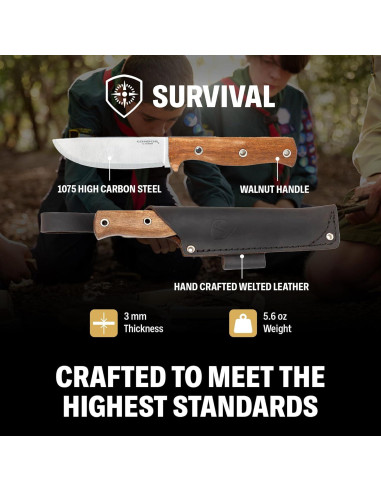 Cuchillo Fijo Condor CTK390045HC para Camping 11.43cm