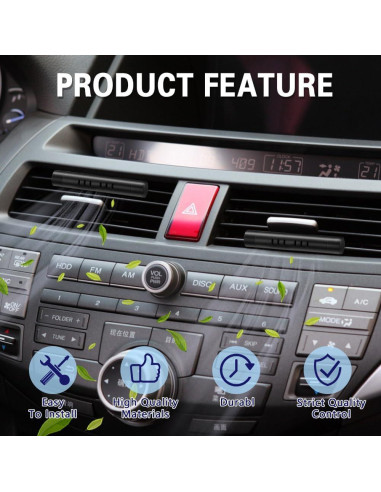 Clip Ambientador de Aire para Automóvil WINUERK Negro