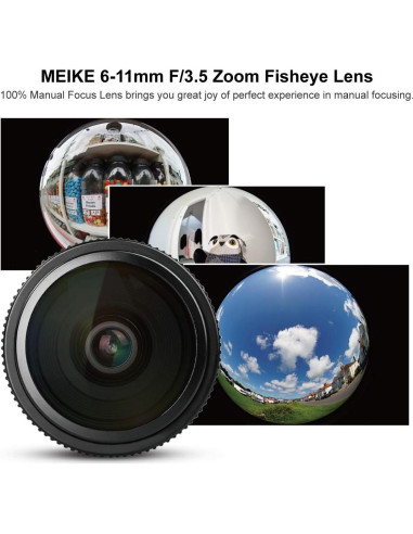 Lente Gran Angular MEKE 6-11mm F3.5 para Cámaras EF-M