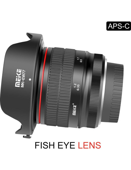 Lente Ocular Gran Angular MEKE 8mm f3.5 Manual para Nikon