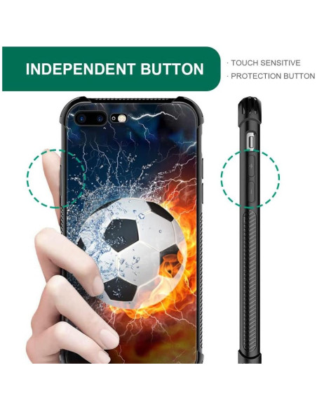 Funda DAIZAG iPhone 7/8/SE 2020 TPU Suave a Prueba de Golpes