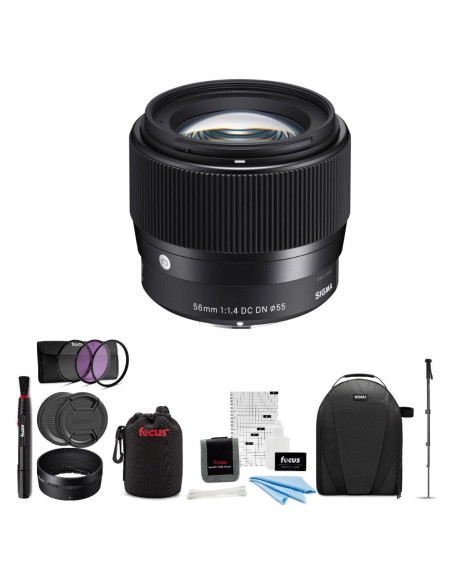 Lente Sigma 56mm f/1.4 DC DN Contemporánea para Sony E + Accesorios