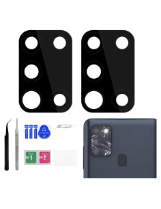 Reemplazo Lente Cámara Trasera Samsung Galaxy A21s + Kit Herramientas