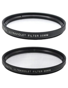 Filtro UV Acuvar 55mm y 58mm para Lentes DSLR y Sin Espejo