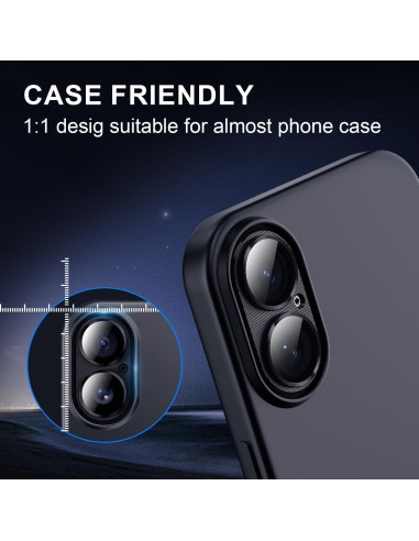 Protector de Lente de Cámara AFARER para iPhone 16/16 Plus - 2PCS