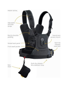 Sistema de Arnés para Cámara Cotton Carrier G3 - Gris 2