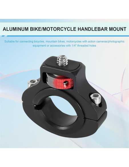 Soporte de cámara para motocicleta PEUTIER 360 aluminio