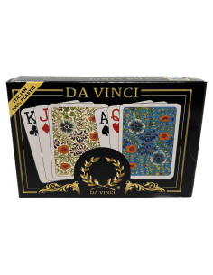 Barajas de Jugar Da Vinci 100% Plástico Jumbo Set 2