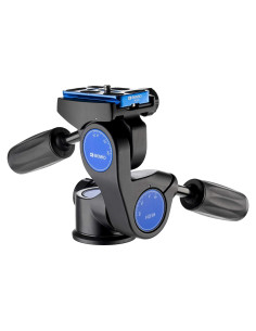 Cabezal de Pan 3 Vías Benro HD3A con Placa QR y 3 Niveles de Burbuja