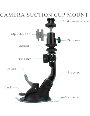 Soporte de Ventana para Cámara Blink Outdoor 4/3/Mini - Sin Taladrar