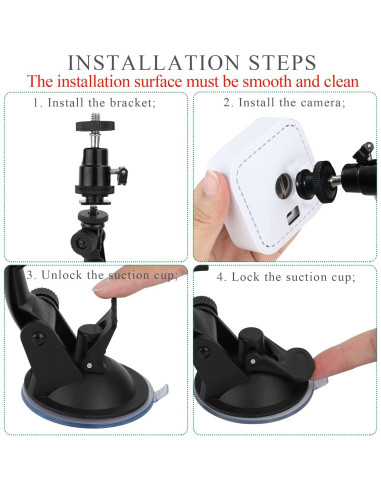 Soporte de Ventana para Cámara Blink Outdoor 4/3/Mini - Sin Taladrar