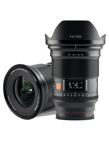 Lente VILTROX 16mm F1.8 Autofocus Gran Angular para Sony