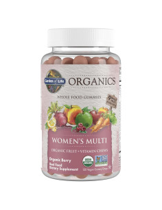 Gomas de Vitaminas Orgánicas para Mujeres Jardín de Vida 120 Unidades