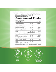 Complejo B-100 Nature's Way 100 Cápsulas - Energía y Salud Nerviosa 2