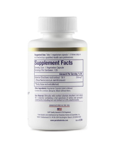 Extracto de Raíz de Eleuthero Paradise Herbs 120 Cápsulas Veganas 2