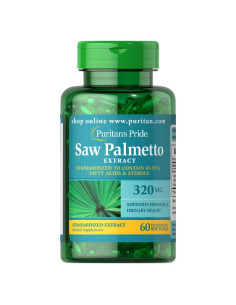 Extracto de Saw Palmetto Puritan's Pride 320 mg 60 Cápsulas