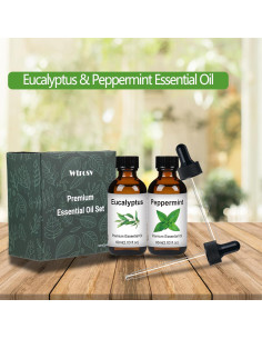 Set de Aceites Esenciales Eucalipto y Menta 2 x 60ml Wtrcsv 2