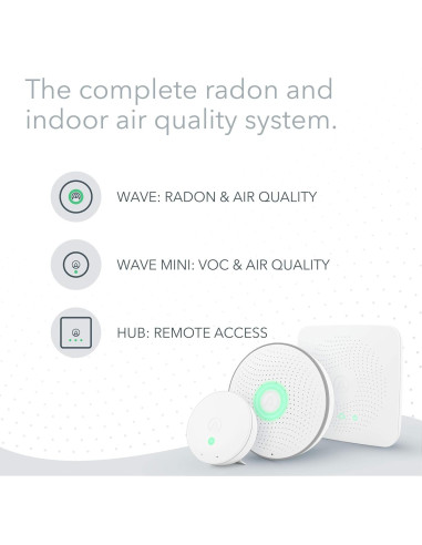 Kit de Monitoreo de Calidad de Aire Airthings 4200 - Radón y Humedad