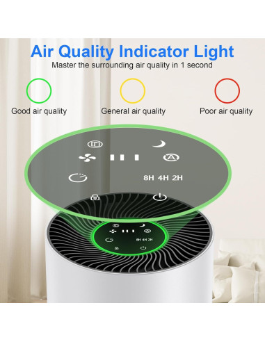 Purificador de aire Chuboor PJ-01 HEPA para habitaciones grandes