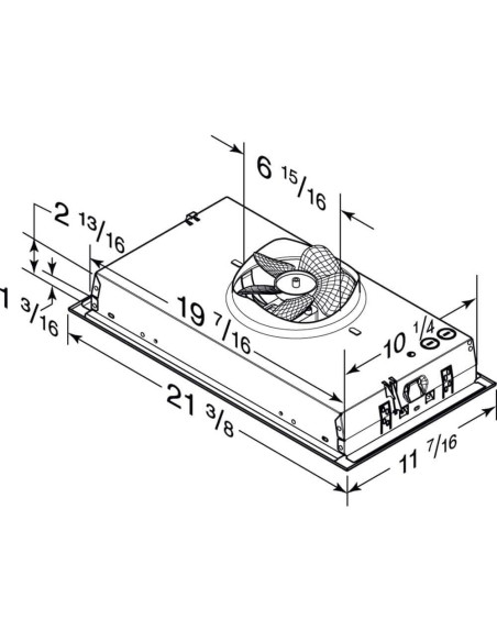 Inserto Campana Extractora Broan-NuTone PM300SS 300 CFM Acero Inoxidable