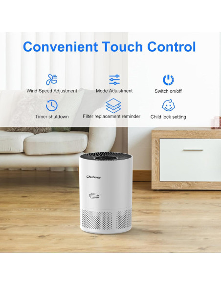 Purificador de aire Chuboor PJ-01 HEPA para habitaciones grandes Purificador de aire Chuboor PJ-01 HEPA para habitaciones grandes