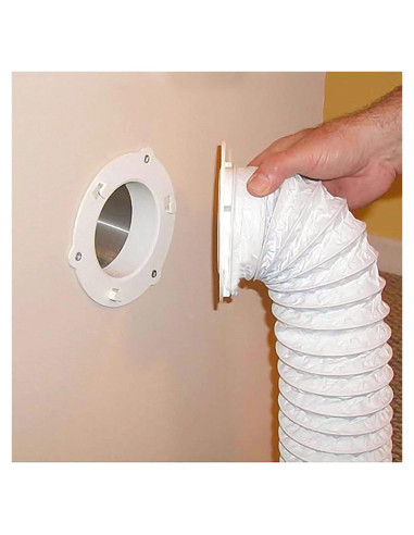 Dock de Secadora Ventilación 15,24 cm para Tubos de 10,16 cm - Blanco